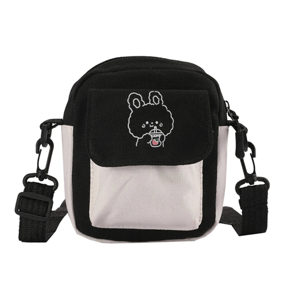 Bunny Women Cartoon Crossbody Messenger Bag Flap Purses