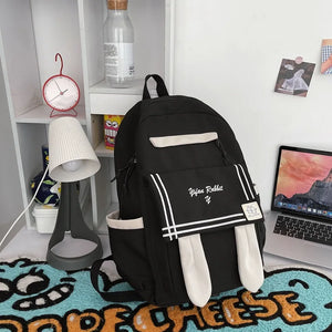 Bunny ears women backpack Large capacity school bags for teenage girls laptop ba