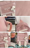 Bunny ears women backpack Large capacity school bags for teenage girls laptop ba