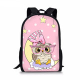 Cute Owl Prints Kids School Bags for Boys and Girls