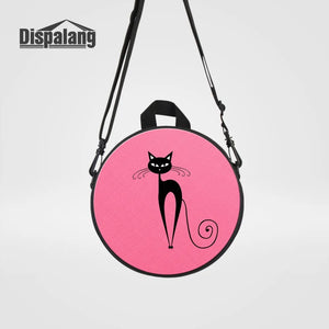Cartoon Cat Kids Round Kindergarten Bag Mini Crossbody Shoulder Bag