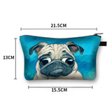Cartoon Dog Woman Cosmetic Bag Lady Makeup Bags Girl Cosmetic Case