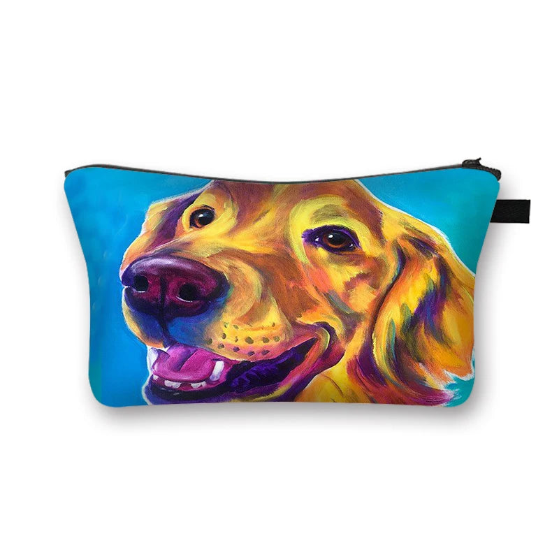 Cartoon Dog Woman Cosmetic Bag Lady Makeup Bags Girl Cosmetic Case