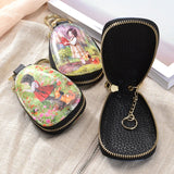 Cartoon Girl Key Bag Car Key Case Cover Women Mini Purse Key Holder Wallet