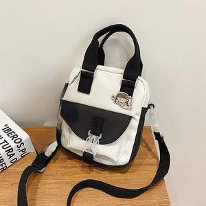 Cartoon Girl Student Messenger Bag Handbag Mobile Phone Bag Purses Crossbody Bag
