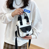 Cartoon Girl Student Messenger Bag Handbag Mobile Phone Bag Purses Crossbody Bag