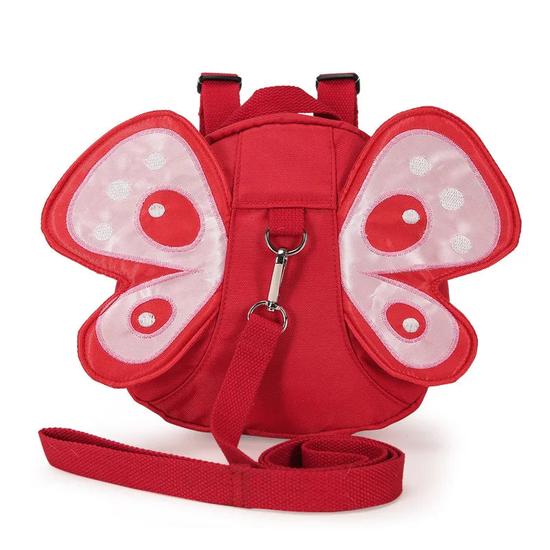 Kids Butterfly Wings Anti-lost Backpack Mini School Bag
