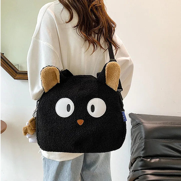 Cartoon Lamb Wool Women Handbag Plush Crossbody Bag