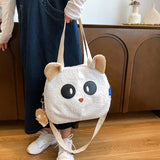 Cartoon Lamb Wool Women Handbag Plush Crossbody Bag