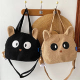 Cartoon Lamb Wool Women Handbag Plush Crossbody Bag