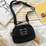 Cartoon Messenger Tote Bag Corduroy Bear Student Shoulder Bag