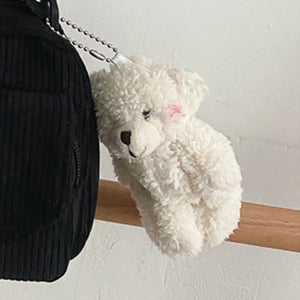 Cartoon Messenger Tote Bag Corduroy Bear Student Shoulder Bag