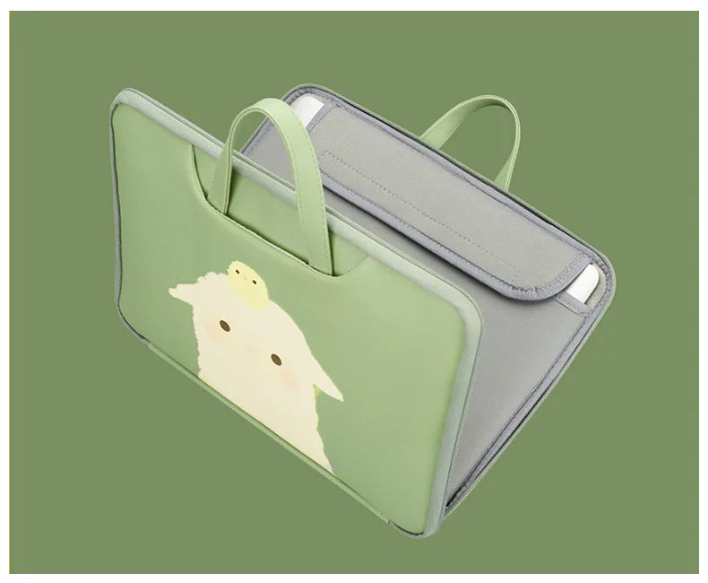 Cartoon Laptop Briefcase 13-15.6 Inch Portable Computer Bag