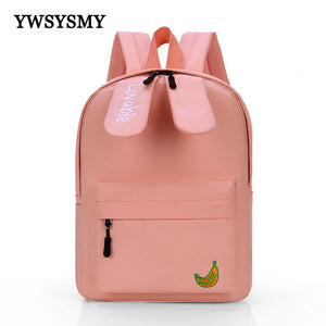 Cartoon Rabbit Backpack Girls School Bag Kindergarten Kids Waterproof