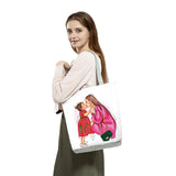 Cartoon Mama The Tote Bag Eco Reusable Shoulder Bags High Capacity