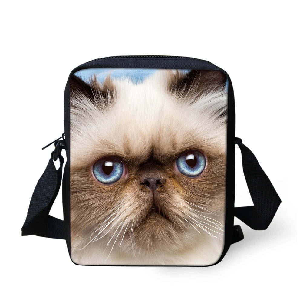 Cat Women Mini Cross-body Bag Casual Messenger Bags Capacity Shoulder Pocket