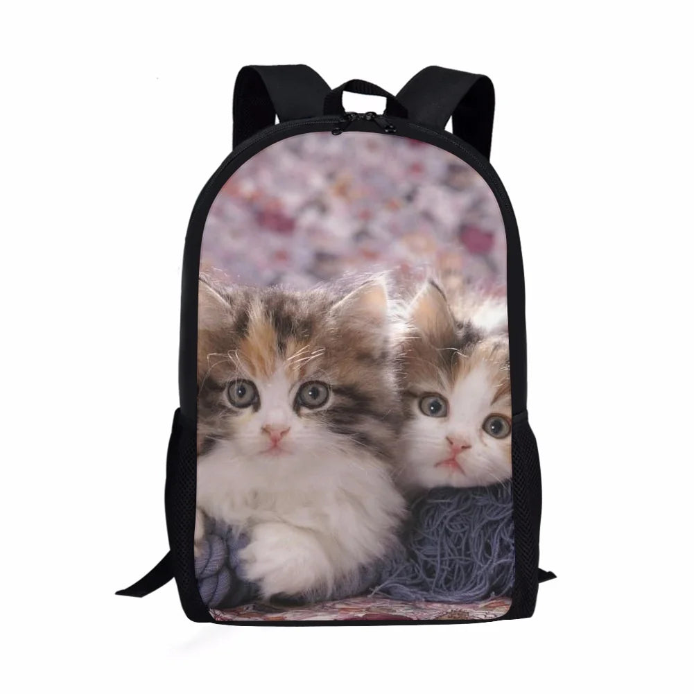 3D Print Kids School Bag - Cat/Kitten Design