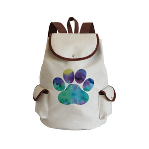Cat Paw Print Man Backpack Women's Backpack Eco-Friendly High Capacity