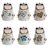 Cat Paw Print Man Backpack Women's Backpack Eco-Friendly High Capacity
