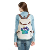 Cat Paw Print Man Backpack Women's Backpack Eco-Friendly High Capacity