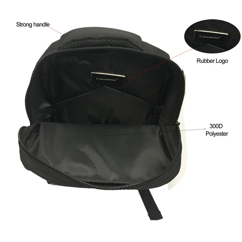 Cat School Bags for Toddlers Denim Backpack Kids Mini Book Bag