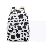 Cow Print School Backpack for Teens Laptop Daypack Set