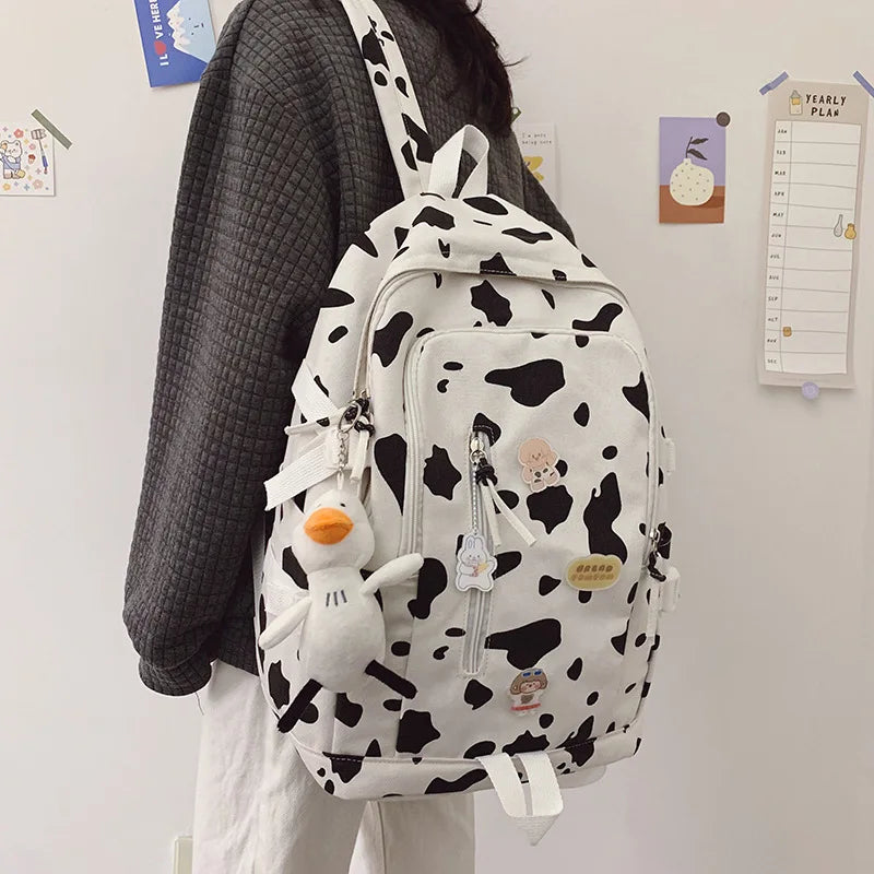 Cows Backpacks for School Teenagers Girls Large Capacity Travel Backpacks