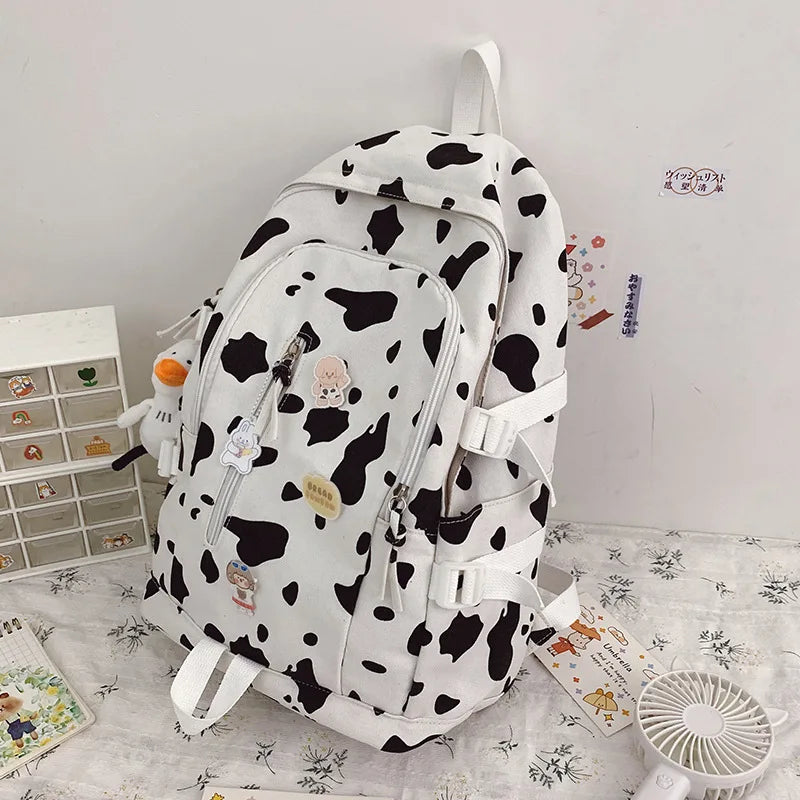 Cows Backpacks for School Teenagers Girls Large Capacity Travel Backpacks
