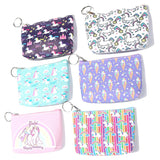Cartoon Unicorn Kids Coin Purse Earphone Key Coin Bag Women Wallet