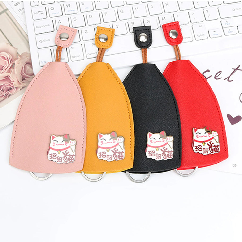 Cartoon Rabbit Leather Key Wallets Key Case Holder PU Leather Keychain Pouch