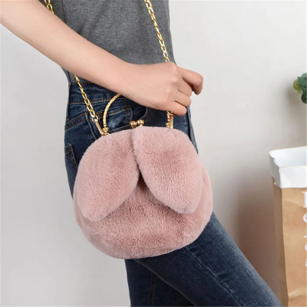 Bunny Ear Messenger Bag Cross Body Bag for Women
