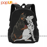 Doberman Tattoo Dalmatian Dog Backpack Large Hot Foldable Gym Bag