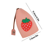 Fruit Cartoon Key Bag Mini Compact PU Leather Key Wallets Girls Key Holder Case