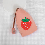Unisex Creative Fruit Pull Type Key Bag PU Leather Key Wallets