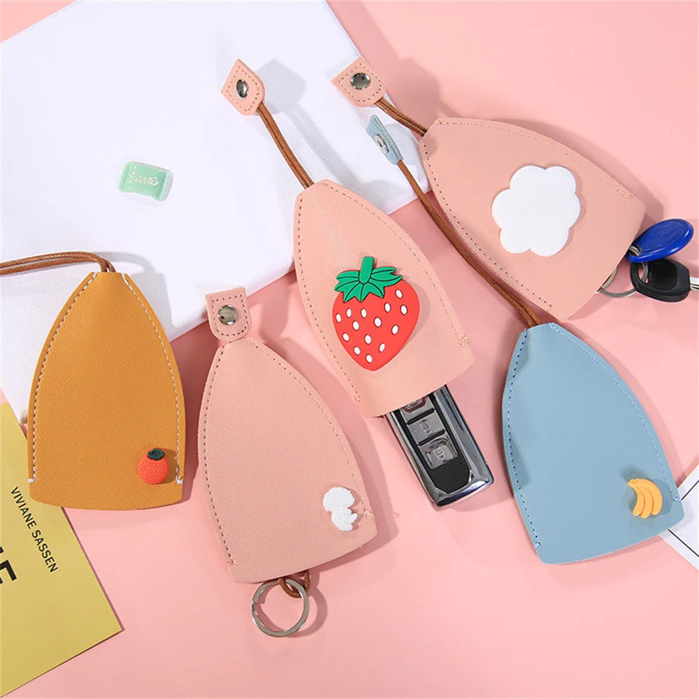 Unisex Creative Fruit Pull Type Key Bag PU Leather Key Wallets