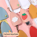 Unisex Creative Fruit Pull Type Key Bag PU Leather Key Wallets