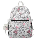 Graffiti Bear Backpack Waterproof Women Book Boy Bags Female Laptop Nylon