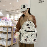 Graffiti Bear Backpack Waterproof Women Book Boy Bags Female Laptop Nylon