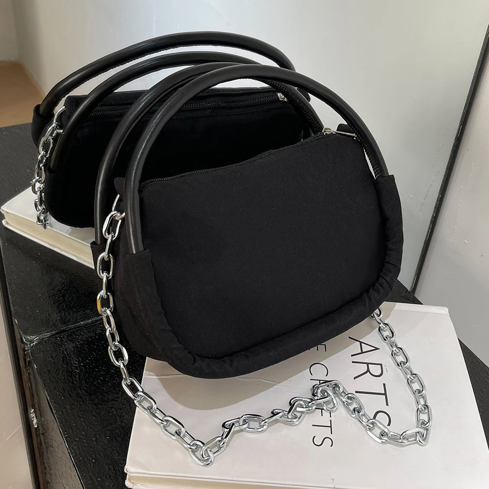 Bread Shape Clutch Bag Small Tote Purse Chain Shoulder Bags