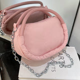 Bread Shape Clutch Bag Small Tote Purse Chain Shoulder Bags