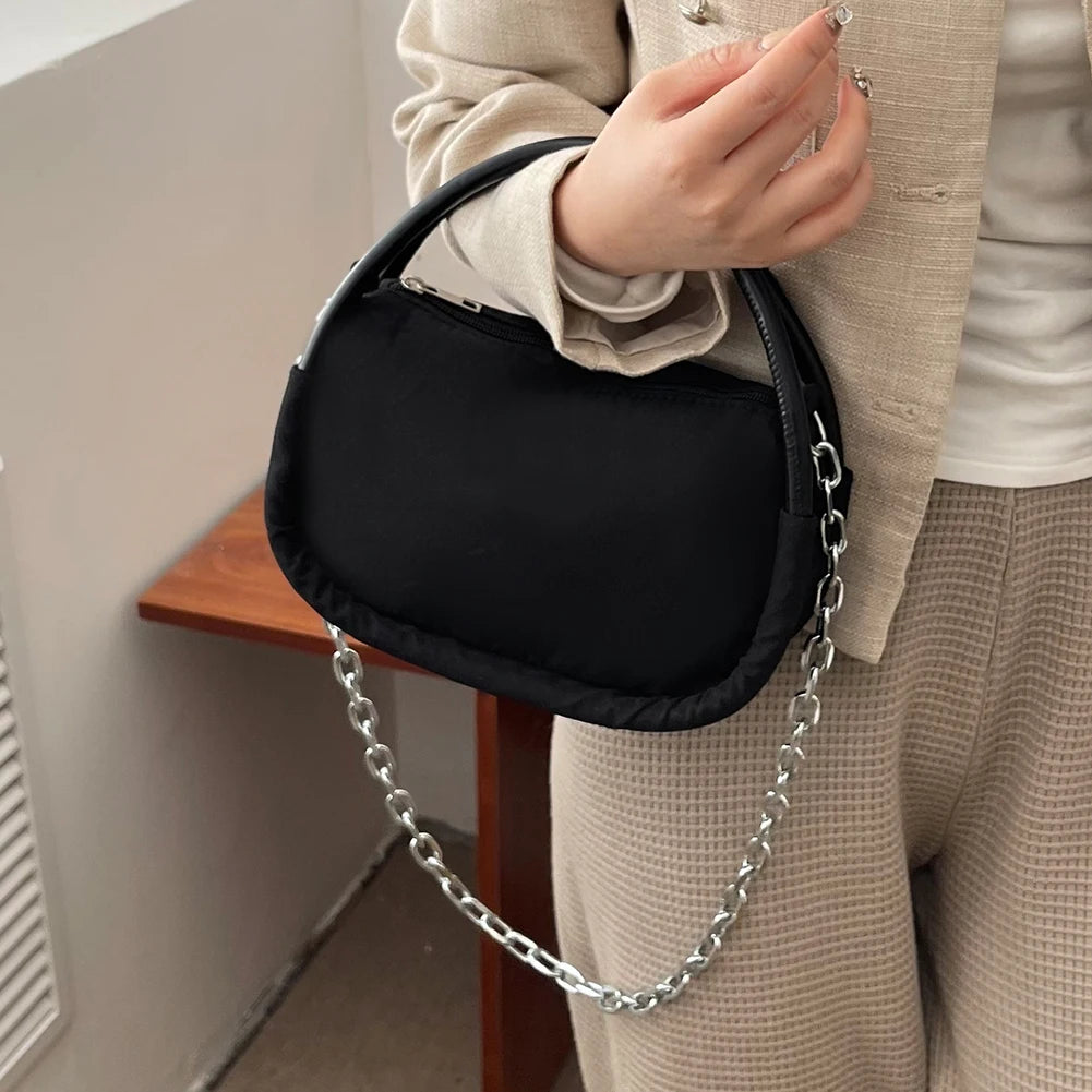 Bread Shape Clutch Bag Small Tote Purse Chain Shoulder Bags