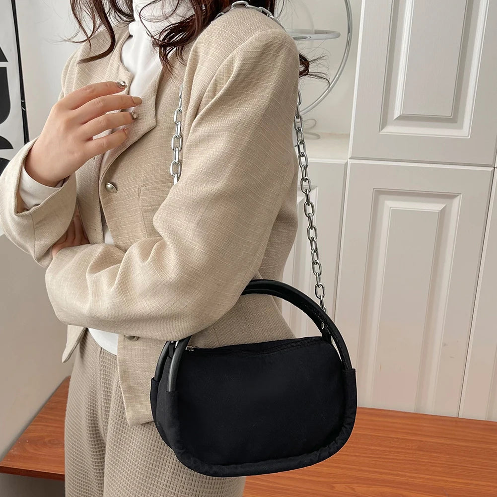 Bread Shape Clutch Bag Small Tote Purse Chain Shoulder Bags