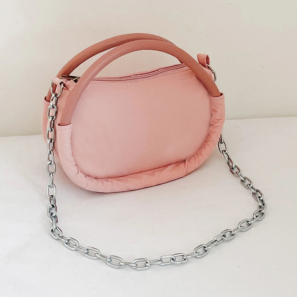 Bread Shape Clutch Bag Small Tote Purse Chain Shoulder Bags