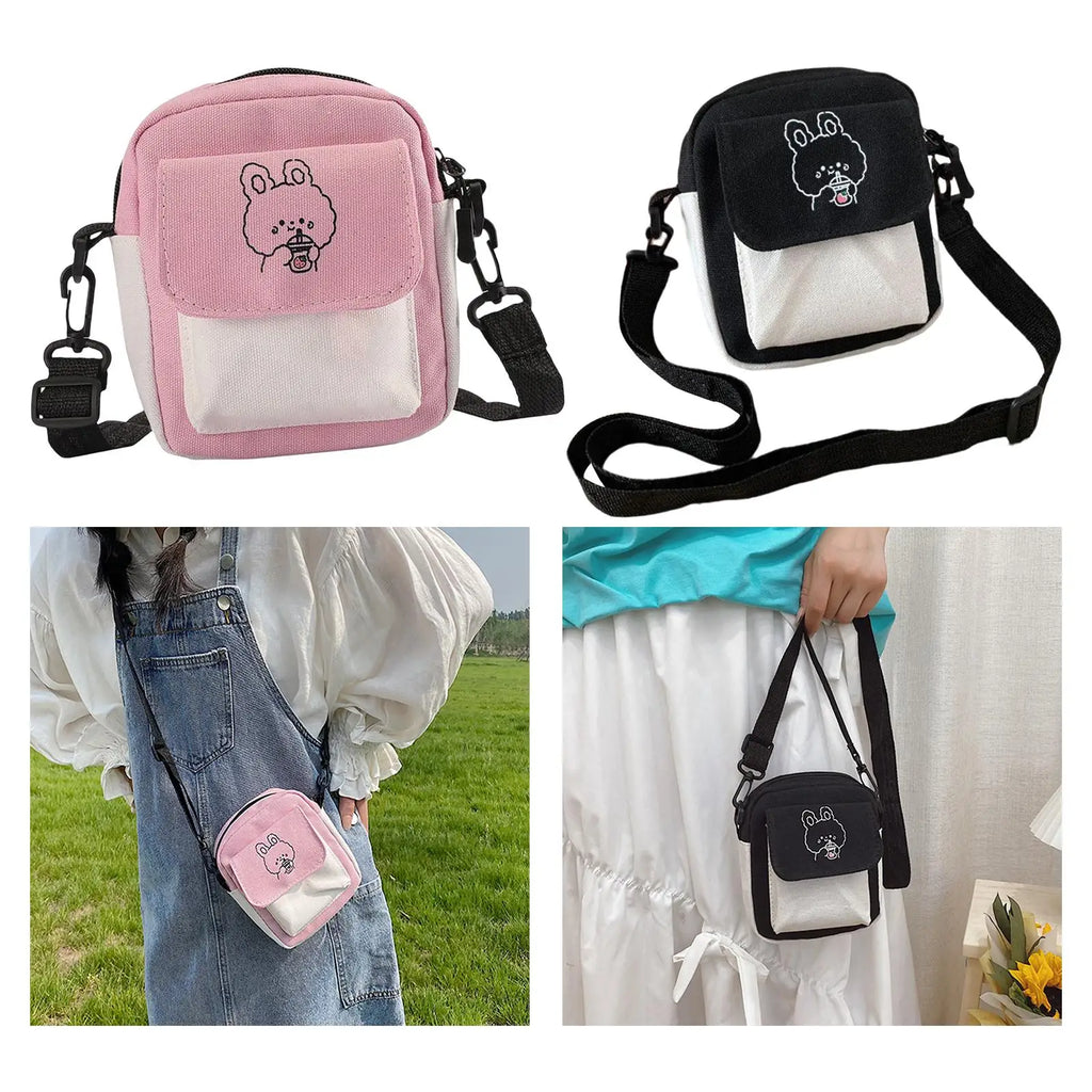 Canvas Shoulder Bag Travel Tote Purse Casual Pouch