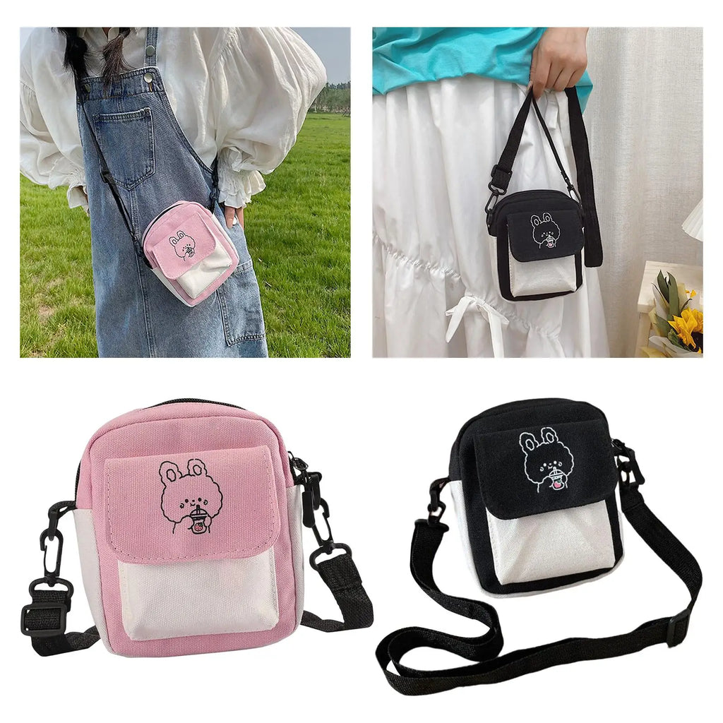 Canvas Shoulder Bag Travel Tote Purse Casual Pouch