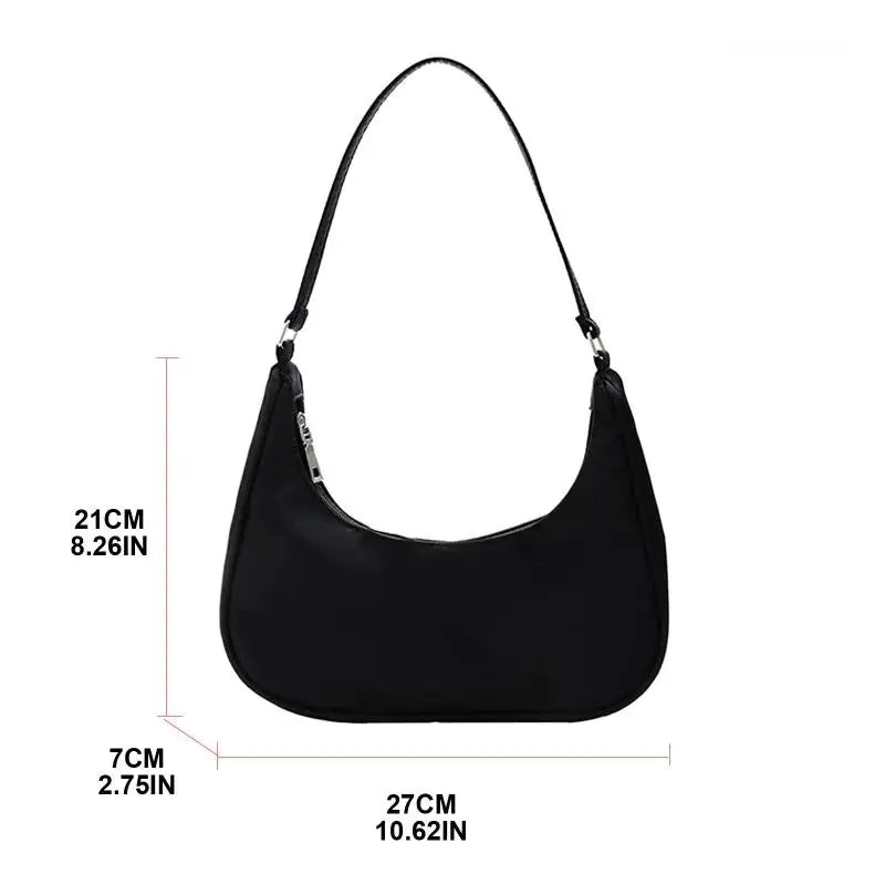 Small Nylon Hobo Tote Handbag for Women