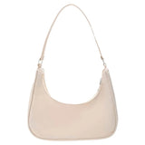 Nylon Hobo Tote Handbag Small Shoulder Bag with Zipper Closure