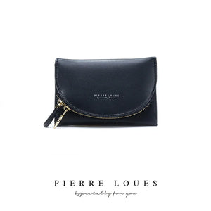 Women's Portable Wallet PU Leather Zipper Hand Purse