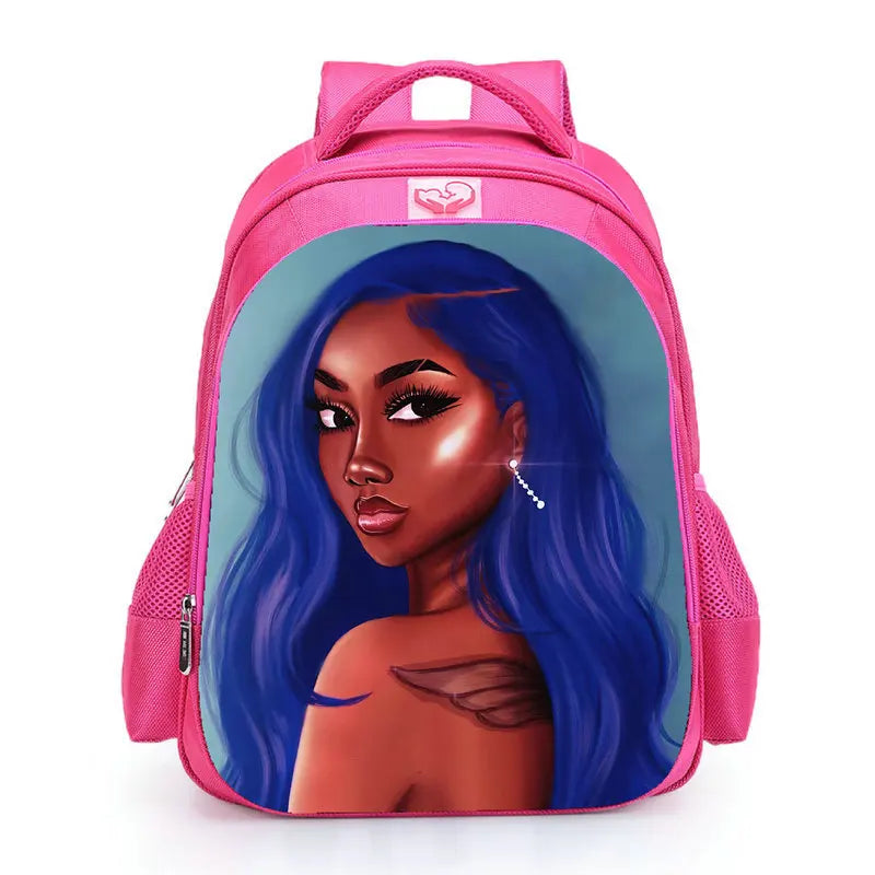African Ballerina Dancing Backpack for Kids School Bags