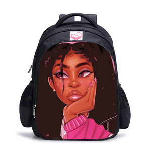 African Ballerina Dancing Backpack for Kids School Bags